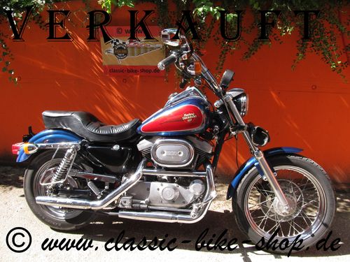 Harley-Davidson XL 1200 mit Chromzubehör im gepflegten Zustand